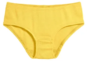 Girls Soft Cotton Brief  | Yellow