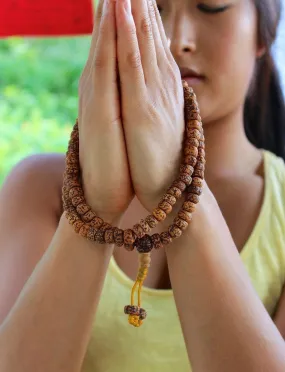 108 Bead 7mm Rudraksha Tibetan Mala