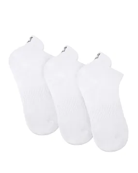 3 Pack Womens Egyptian Cotton Ankle Socks White