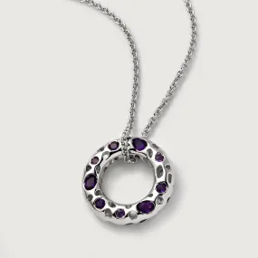 Allegro Loop Pendant with Amethyst