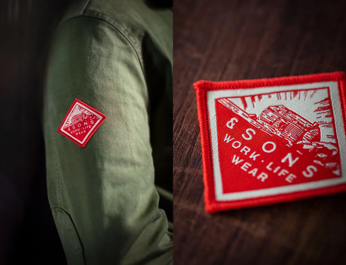 &SONS Work Life Patch Red