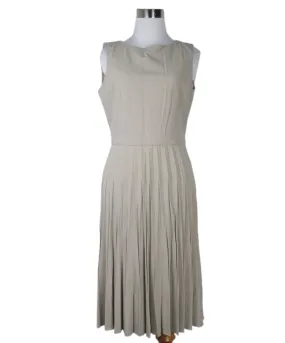 Armani Collezioni Beige Pleated Dress sz 4