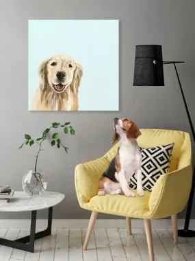 Best Friend - Blonde Retriever Canvas Wall Art