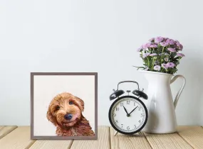 Best Friend - Golden Doodle Smile Mini Framed Canvas