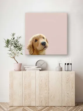 Best Friend - Golden Retriever Eyes Canvas Wall Art