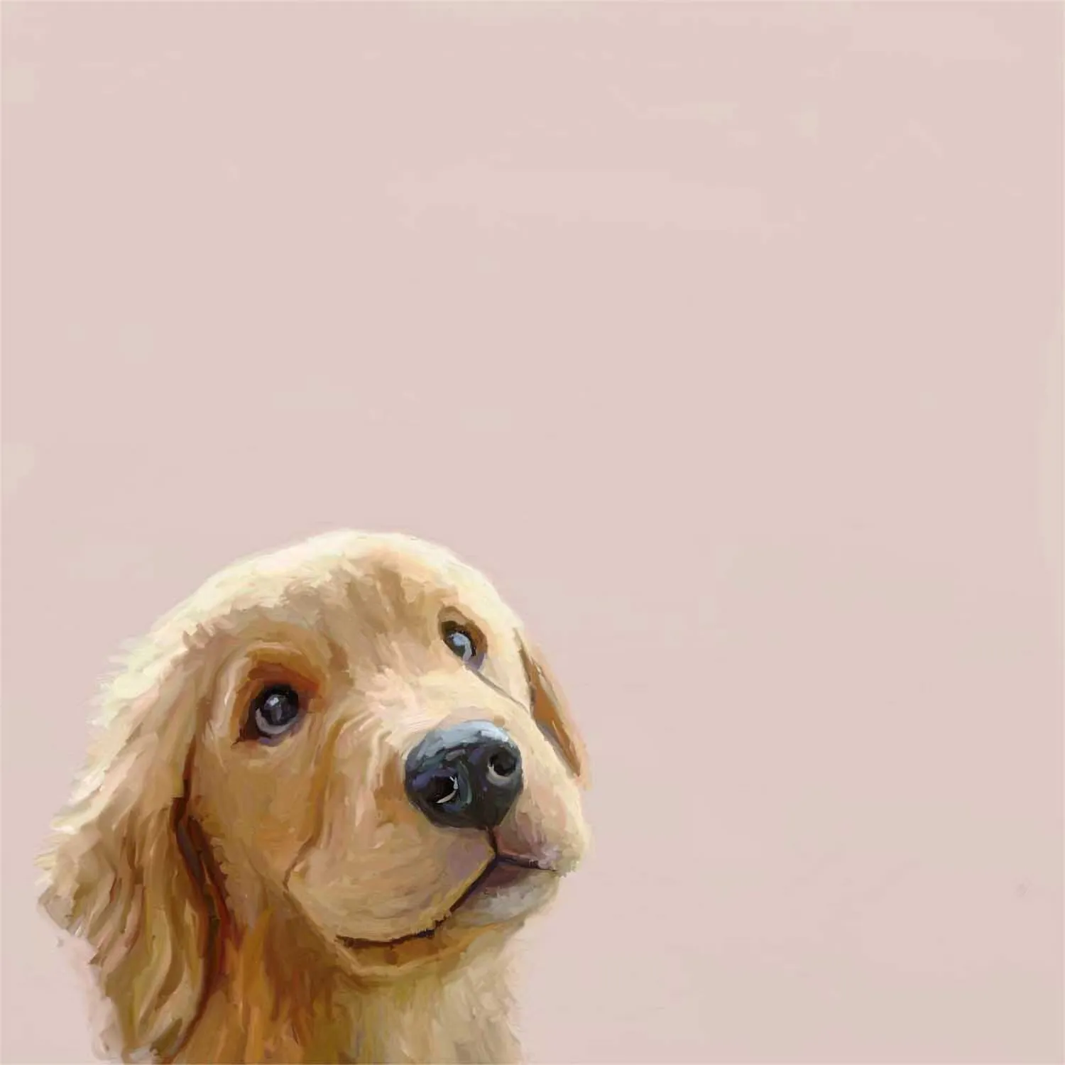 Best Friend - Golden Retriever Eyes Canvas Wall Art