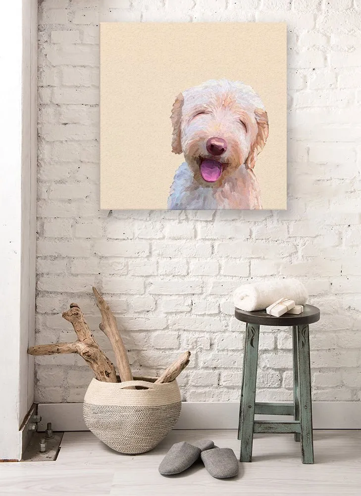 Best Friend - Sunbathing Doodle Canvas Wall Art