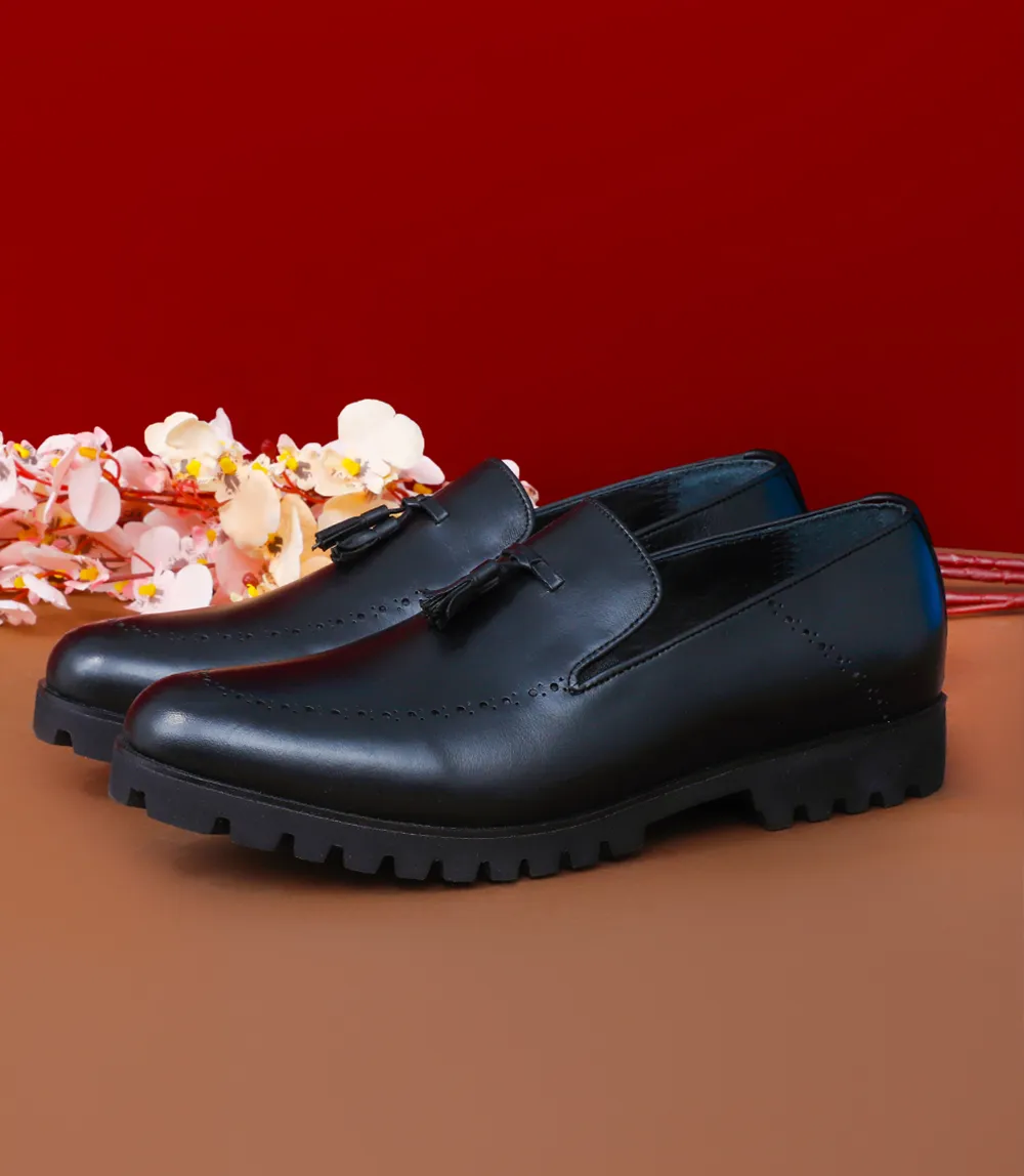 BM5159-BLACK-Men Formal Slip-on's