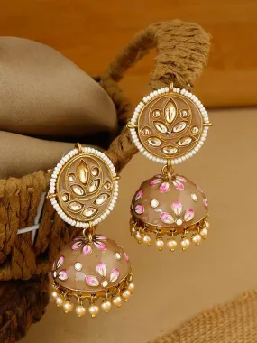 Brown Havisha Ethnic Earrings