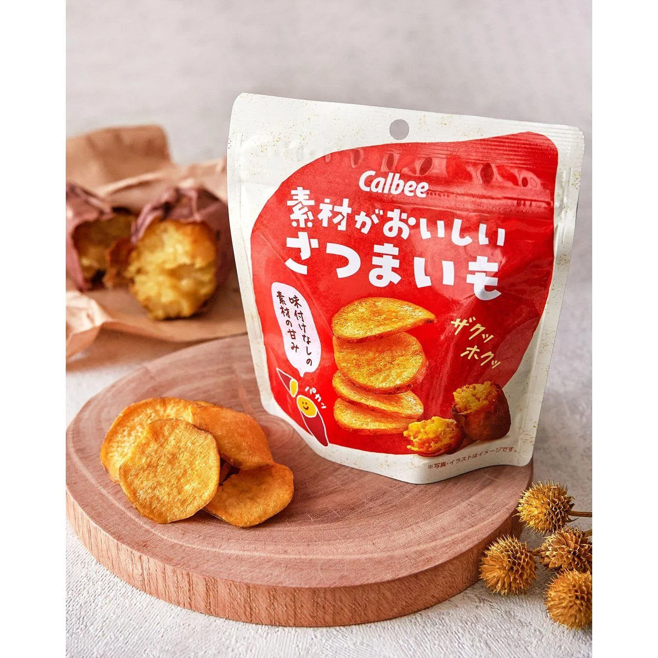 Calbee Natural Sweet Potato Chips Japanese Satsumaimo Snack 38g