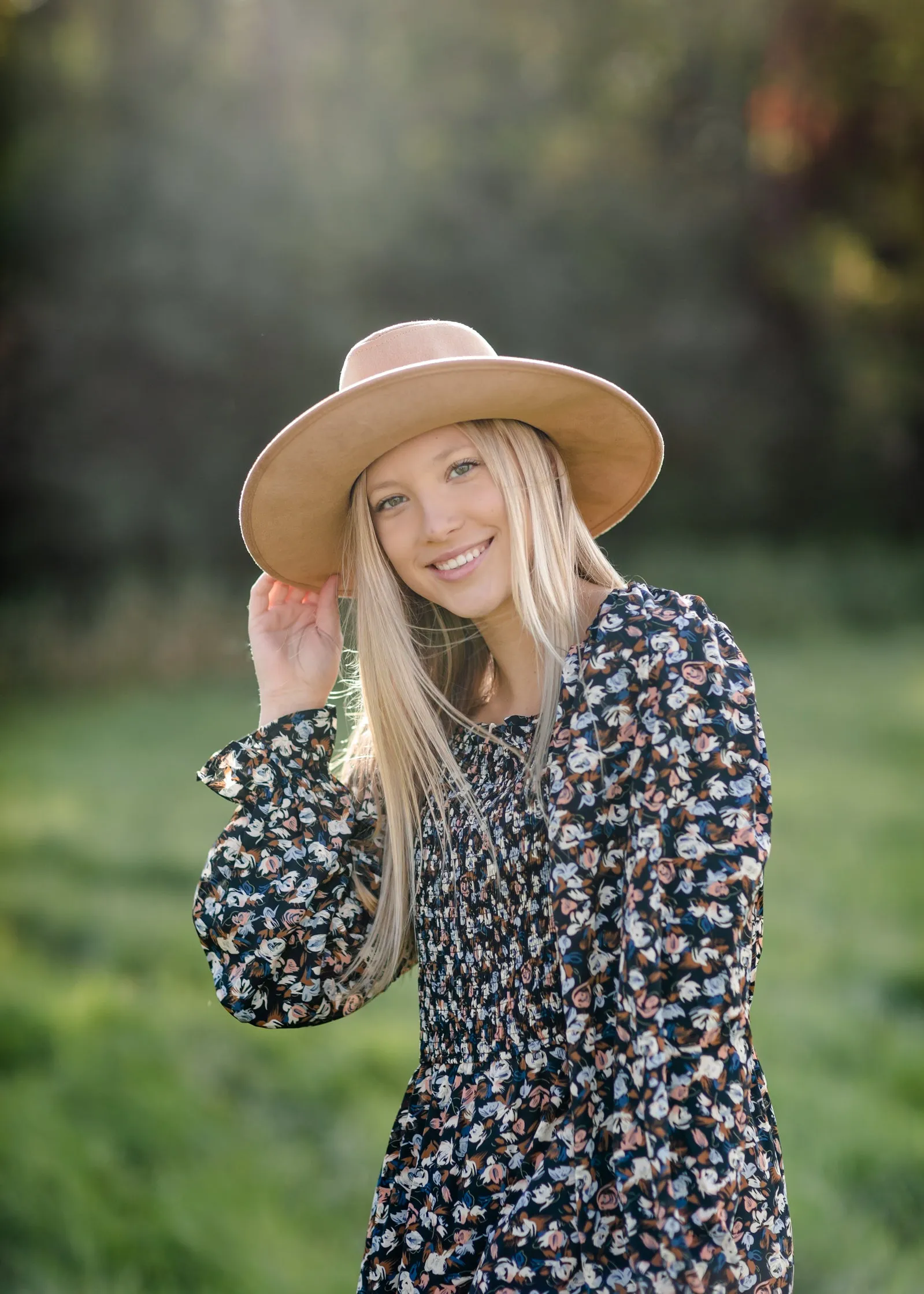 Camel Wide Brim Panama Hat - FINAL SALE