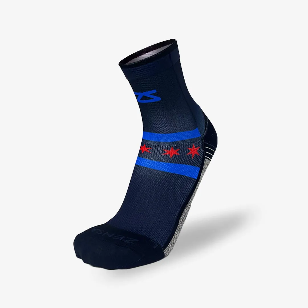 Chicago Flag Running Socks (Mini-Crew)