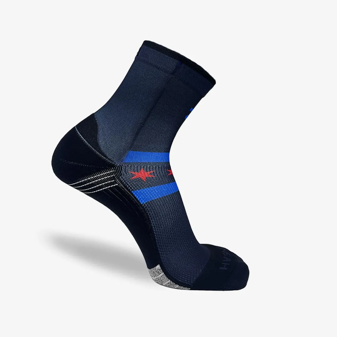 Chicago Flag Running Socks (Mini-Crew)