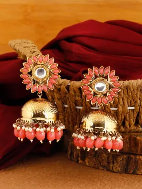 Coral Charita Jhumkis