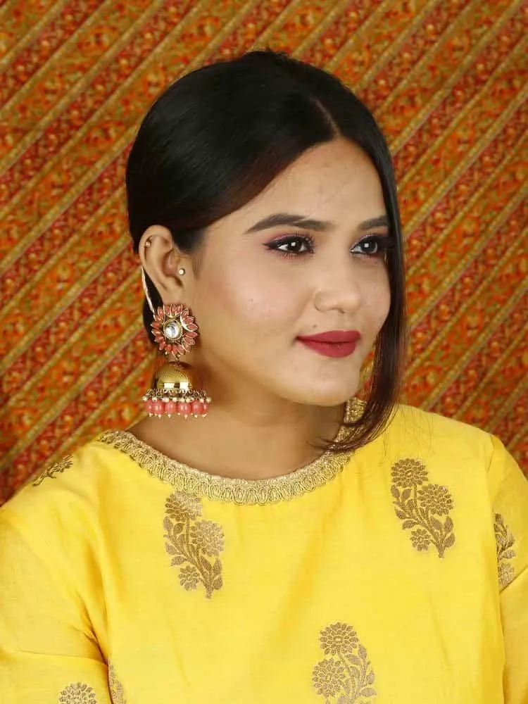 Coral Charita Jhumkis