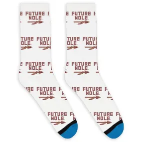 DivvyUp Adult Future Nole Design Socks - White