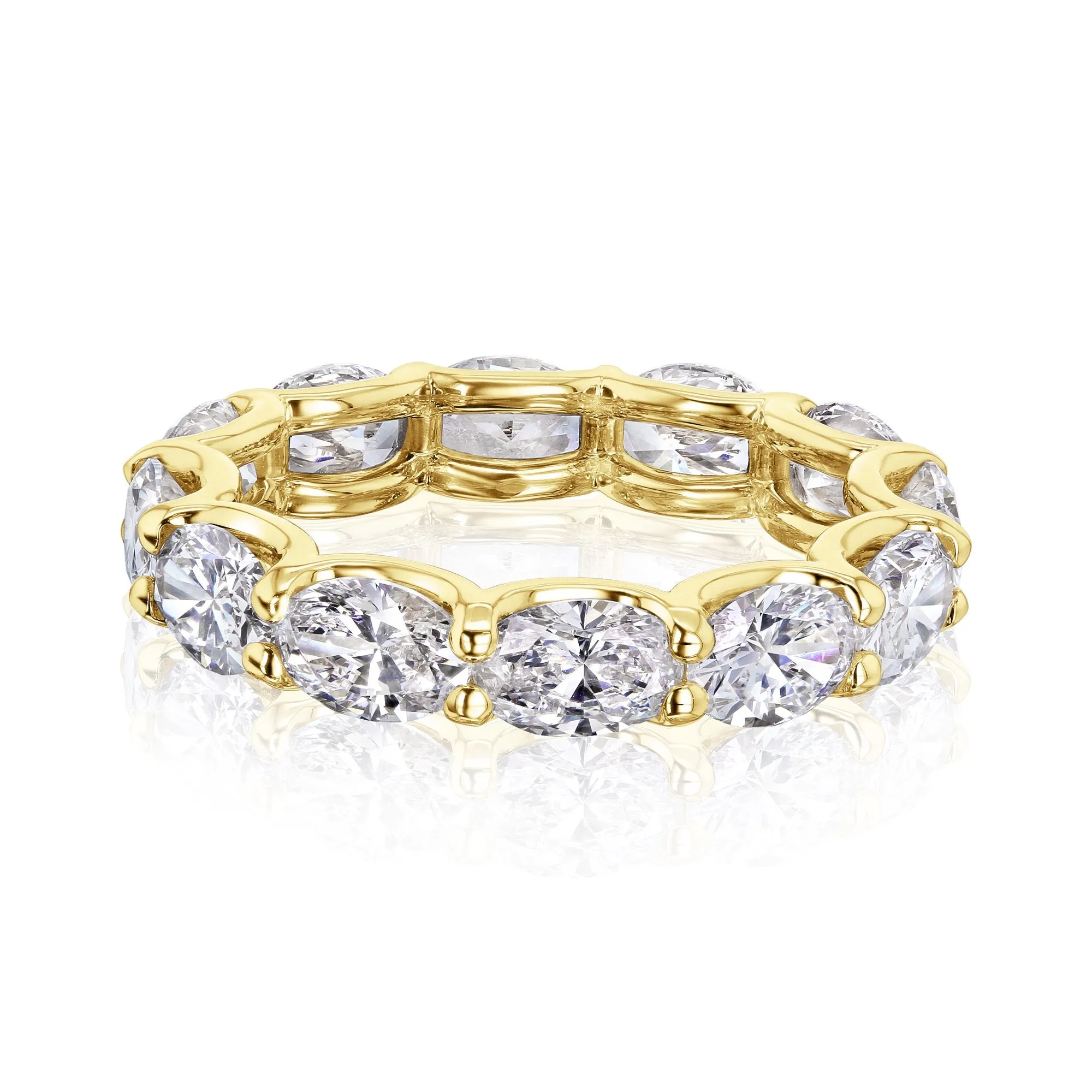 East-West Oval Lab-Grown Diamond Eternity Band