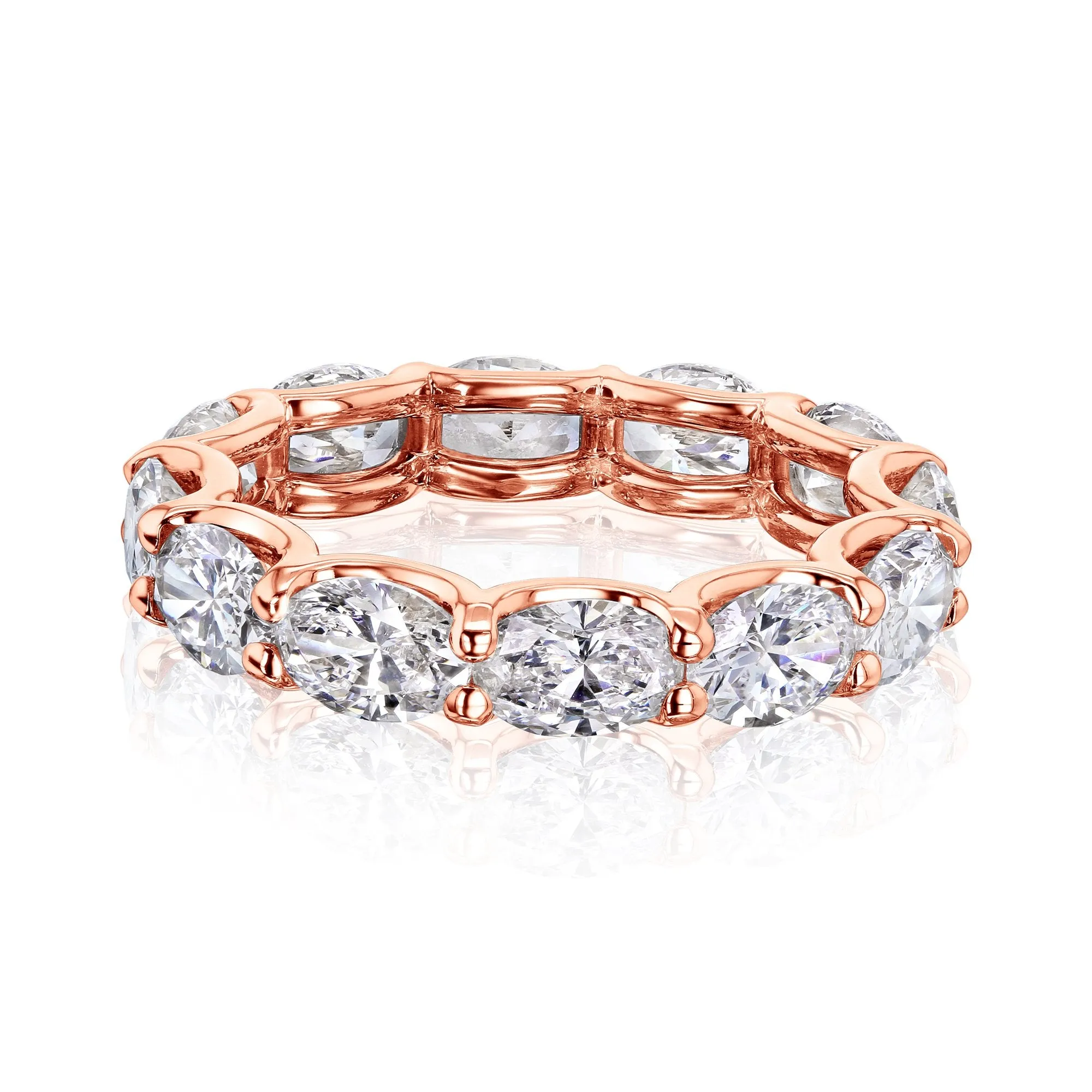 East-West Oval Lab-Grown Diamond Eternity Band