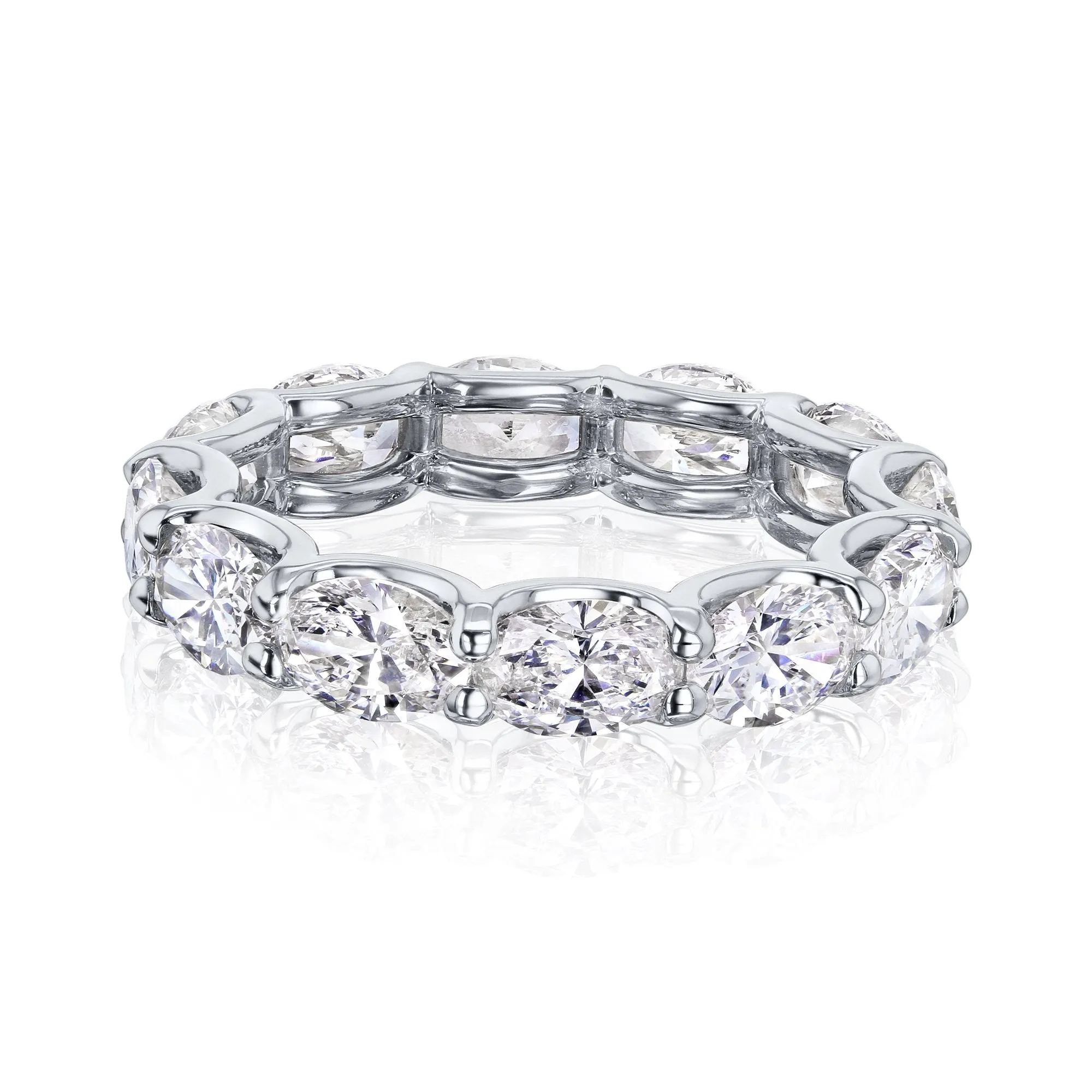 East-West Oval Lab-Grown Diamond Eternity Band