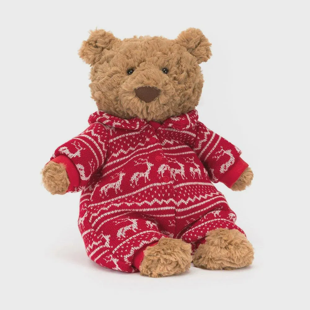 Jellycat Bartholomew Bear Winter Pajamas