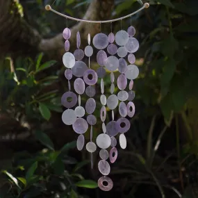 Lavender Inverted Arch Capiz Wind Chime