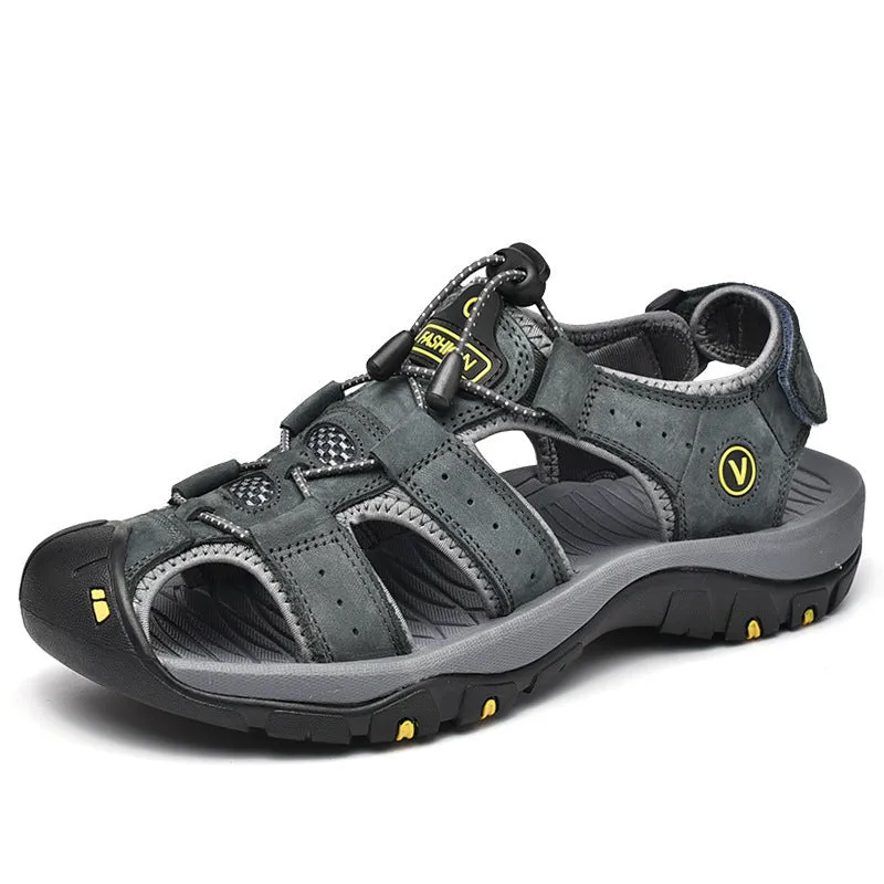 Men's Outdoor Leather Non-Slip Sandal