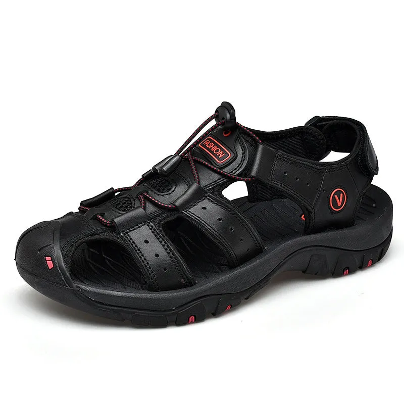 Men's Outdoor Leather Non-Slip Sandal