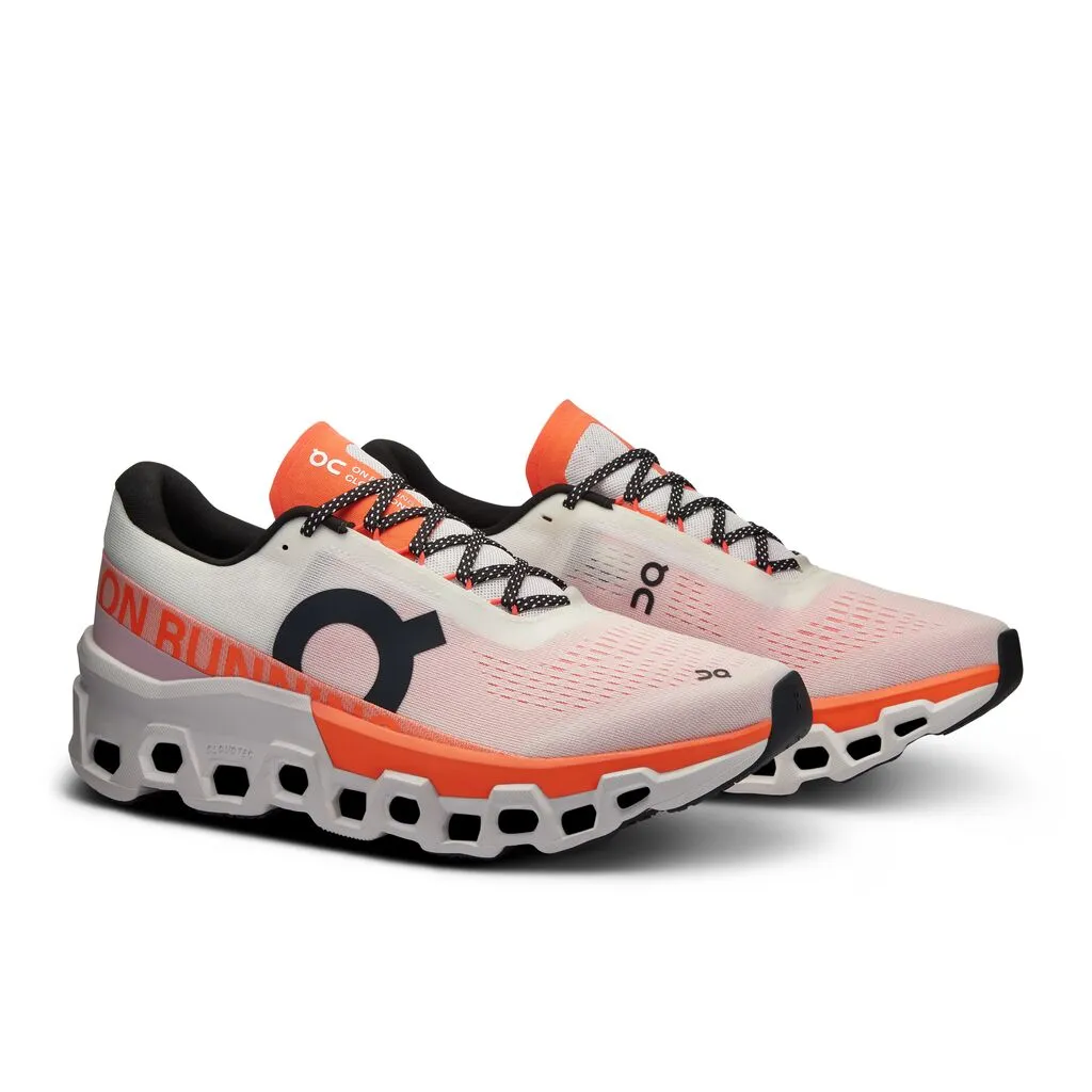 On Women's Cloudmonster 2 Running Shoes White / Flame