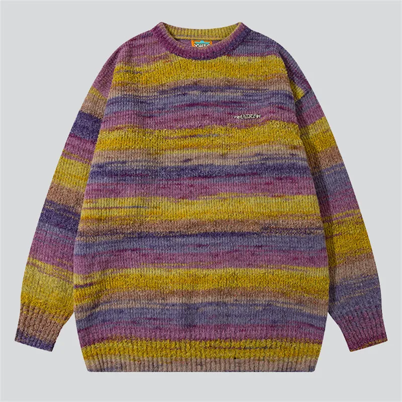 Rainbow Knit Sweater for Couple