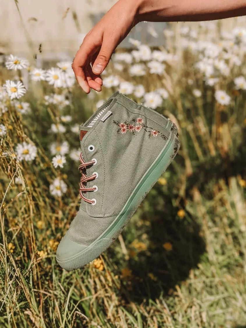 Sage Floral High Top