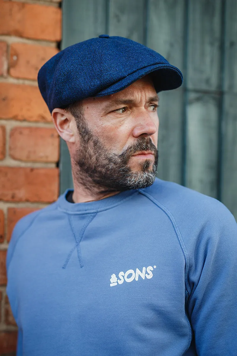 The London Baker Boy Hat- Blue indigo