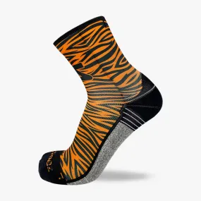 Tiger Print Running Socks (Mini-Crew)