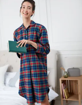 Women's Brushed Cotton Nightshirt – Cairngorm Tartan